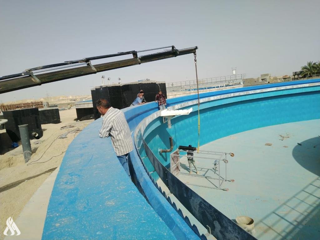 الاعمار تعلن انجاز 81% من مشروع ماء البغدادي في الانبار