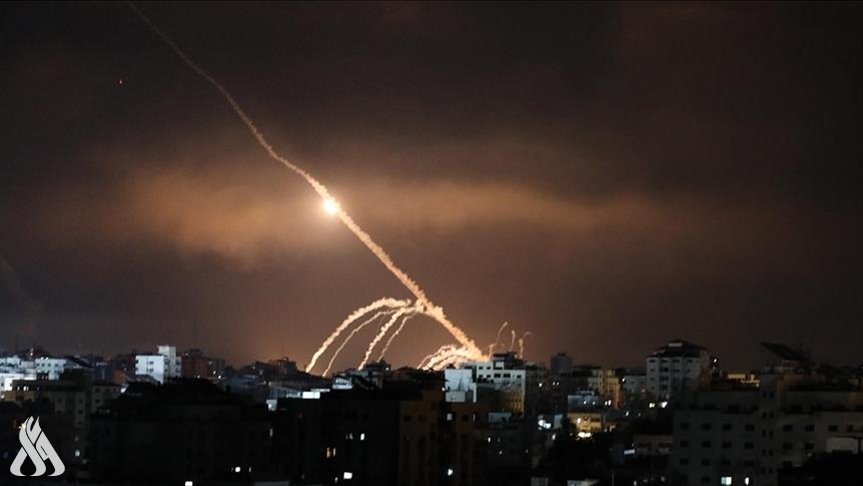 إطلاق صواريخ من قطاع غزة باتجاه الكيان الصهيوني