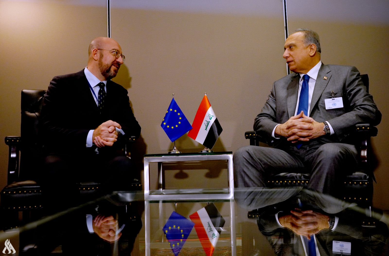 الكاظمي وميشيل يبحثان تعزيز العلاقات بين العراق ودول الاتحاد الأوروبي