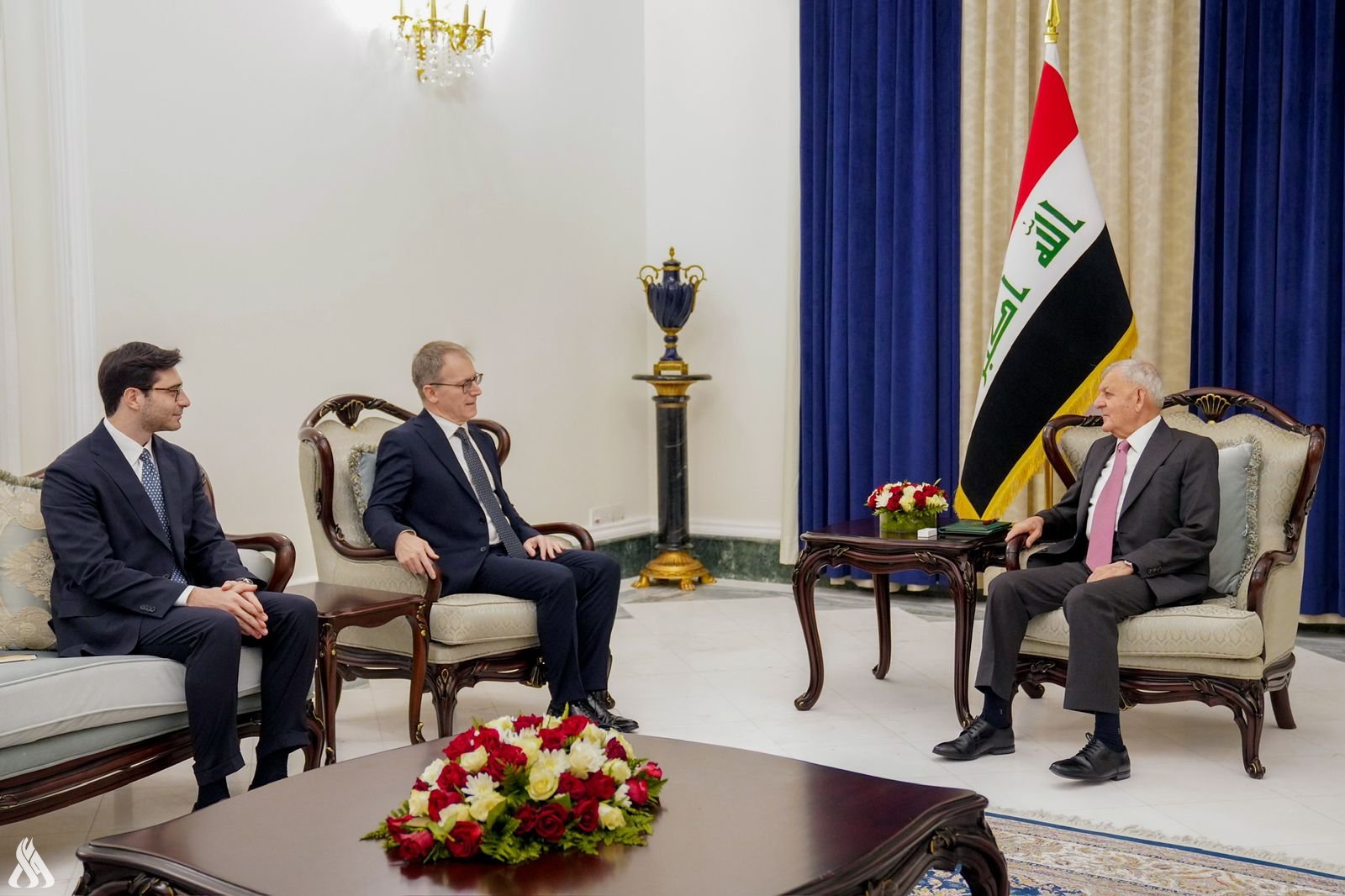 رئيس الجمهورية  يؤكد على متانة العلاقات بين العراق وإيطاليا
