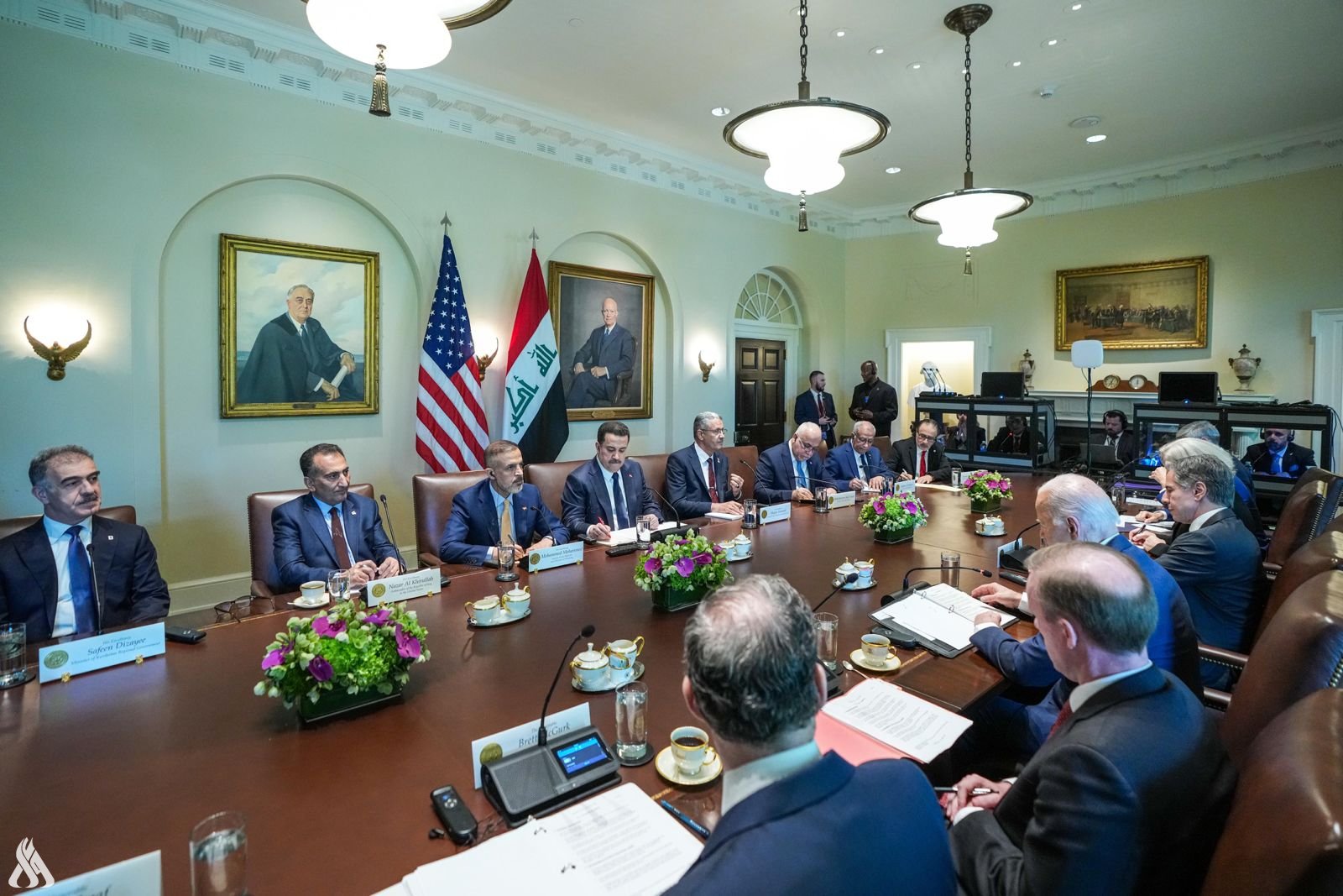(واع) تنشر البيان المشترك للمباحثات العراقية الأمريكية التي جرت في البيت الأبيض